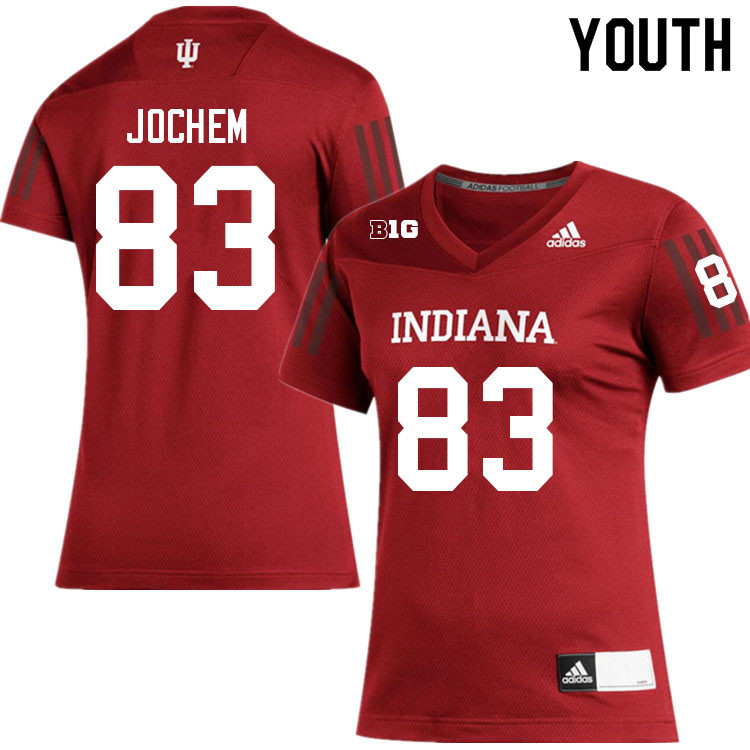 Youth #83 Eli Jochem Layne Indiana Hoosiers College Football Jerseys Sale-Crimson